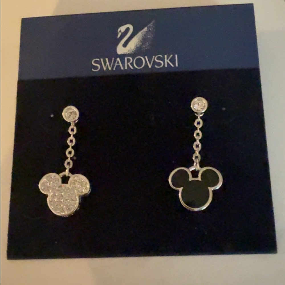 Swarovski reversible Mickey Earrings
